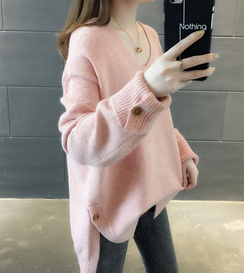 【tops】Vネックニットセーター　M28858