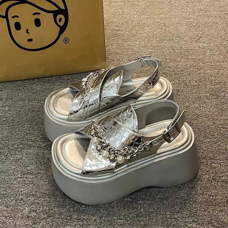 【shoes】チャンキーヒールサンダル　M30230