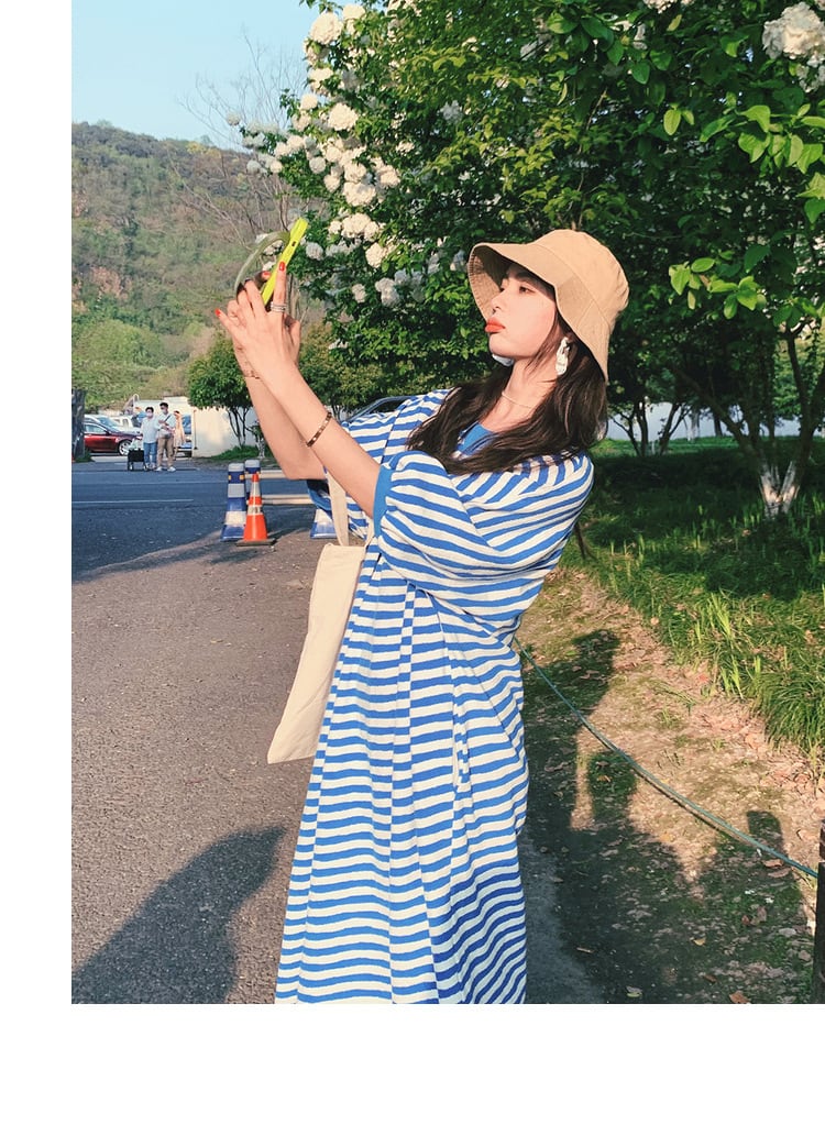 【dress】ボーダー柄ワンピース　M23930