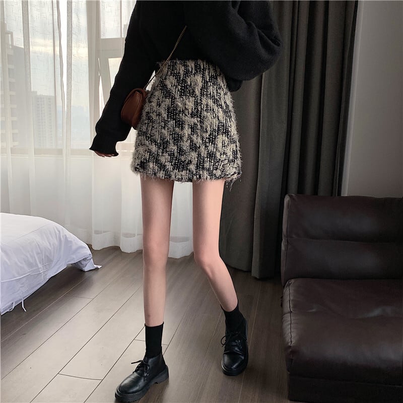 【bottoms】好感度UPファッションハイウエスト着痩せスカート