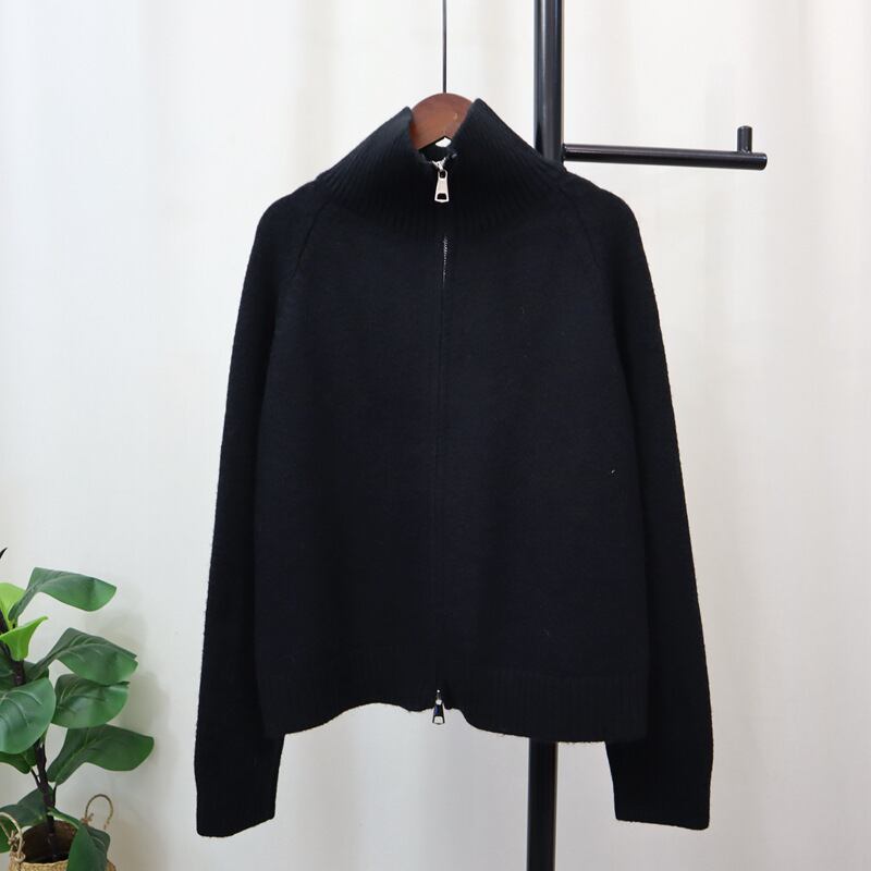 【outer】ファスナーニットカーデ　M27437