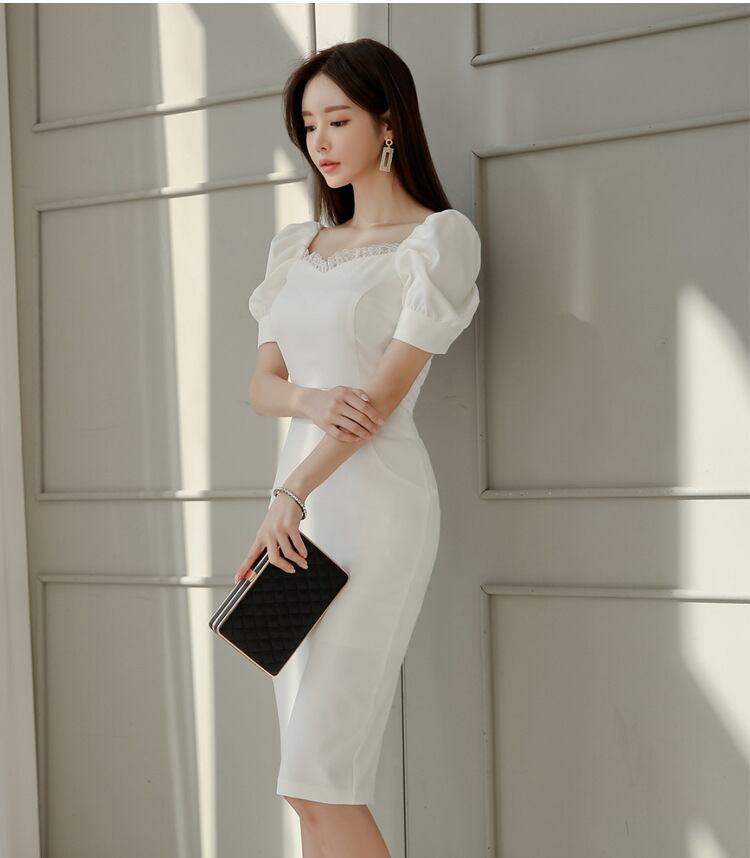 【dress】パフスリーブワンピース G20096