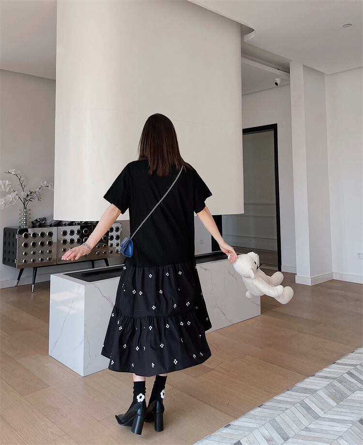 【dress】偽二つ切り替えワンピース G20315