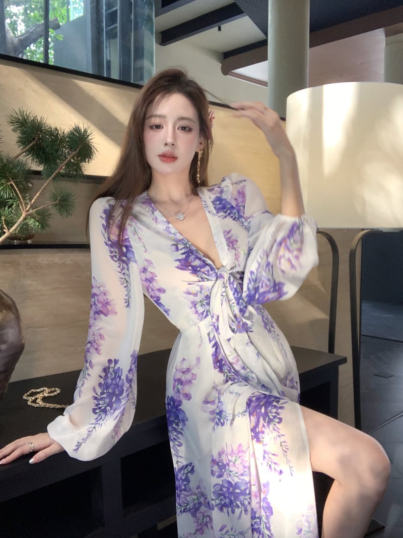 【dress】花柄ワンピース　M24517