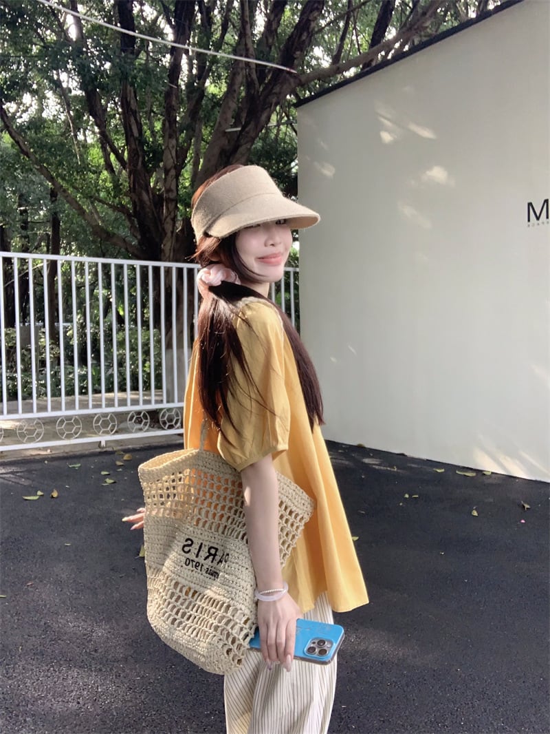 【tops】パフスリーブトップス　M24901