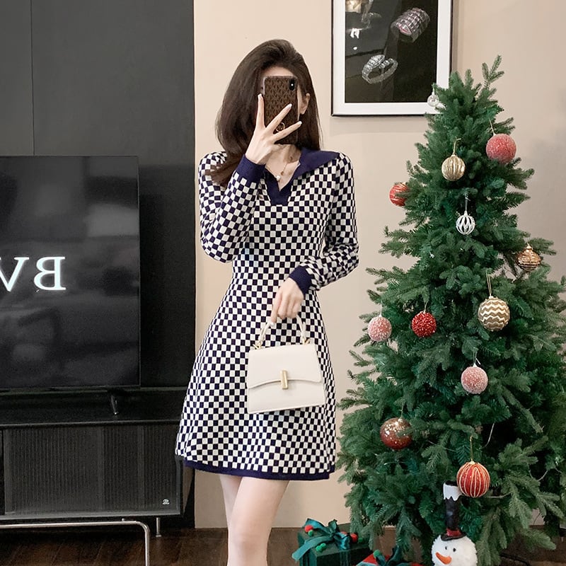 【dress】ニットワンピース　M25466