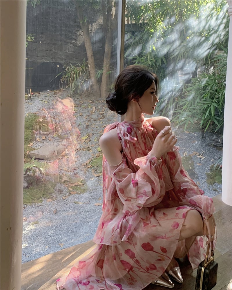 【dress】花柄ワンピース G20407