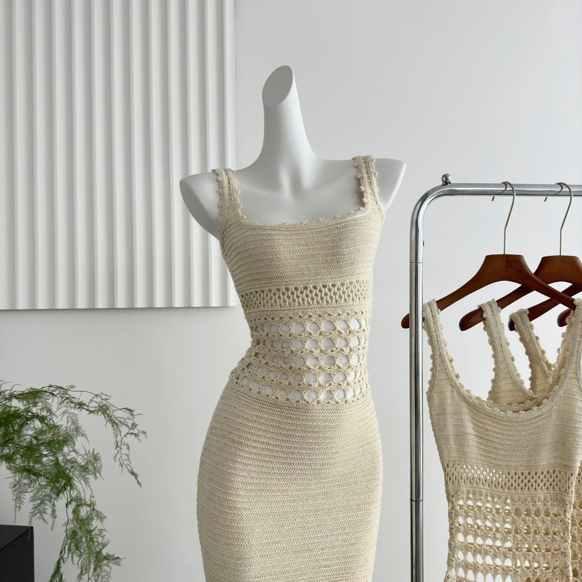 【dress】ニットキャミワンピース　M24429