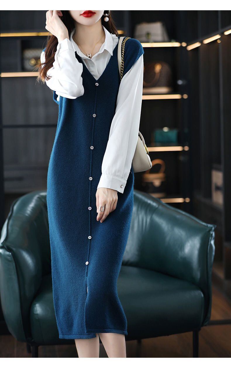 【dress】Ｖネックベストワンピース 　N2239