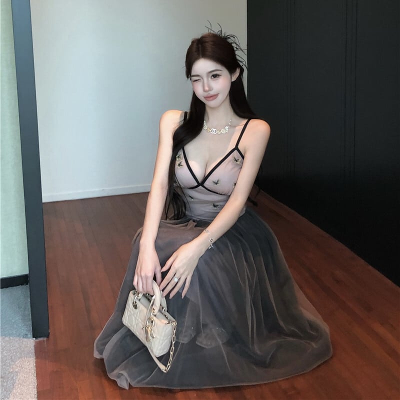 【set】キャミソール×チュールスカートセット　M30073