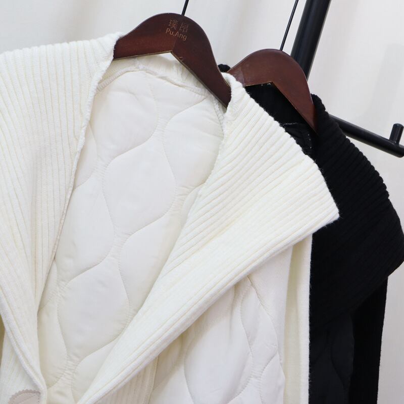 【outer】切り替えロング丈ニットカーデ　M27166