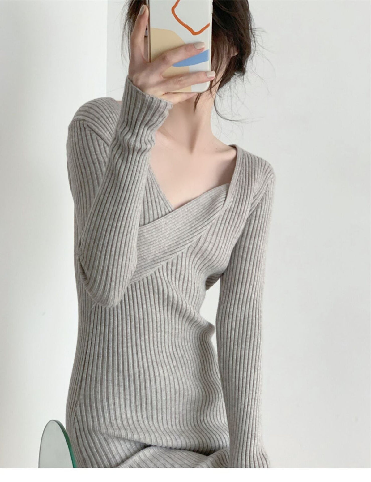 【dress】ニットワンピース　M19036