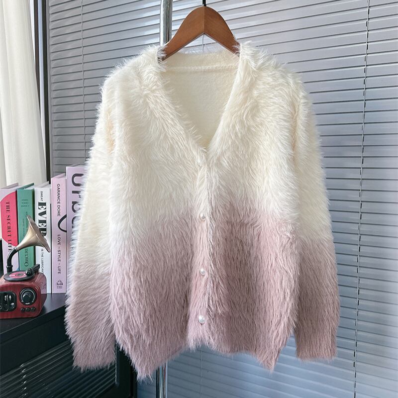 【outer】Vネックニットカーデ　M28151