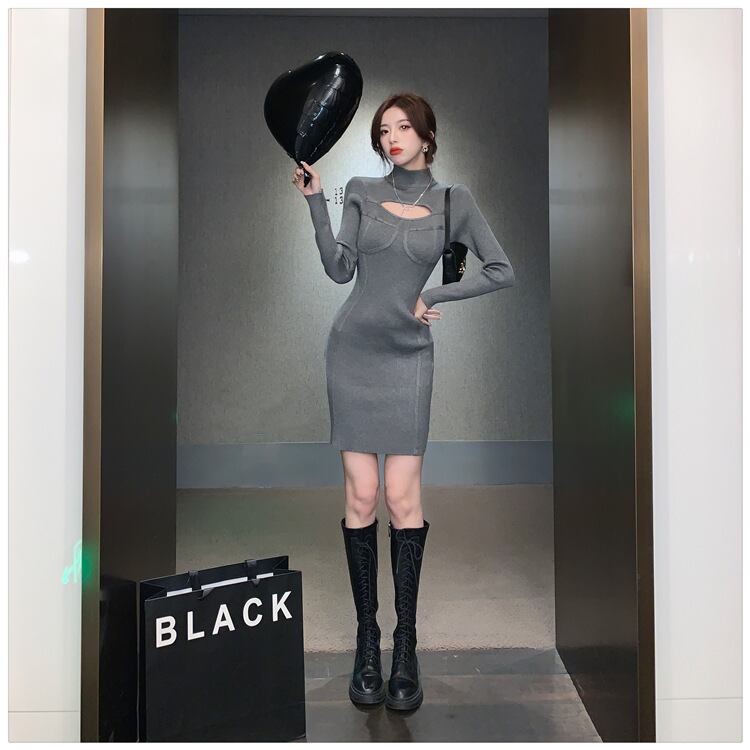 【dress】ニットワンピース　M19003