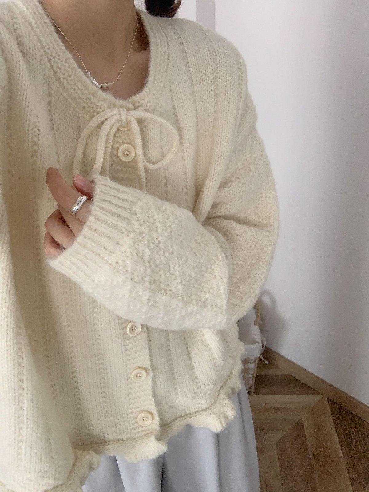 【outer】ニットカーデ　M26423