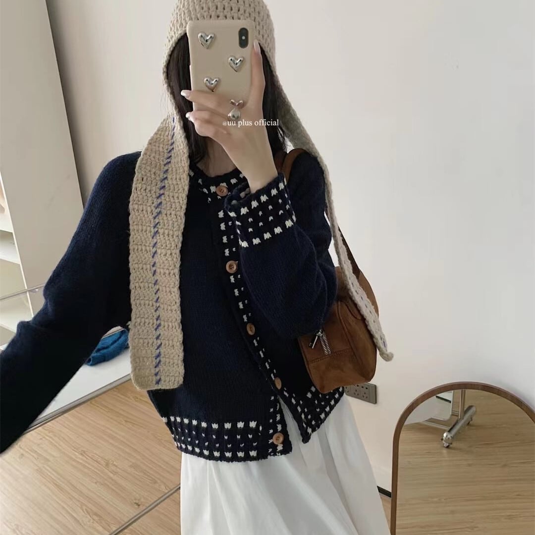 【outer】ニットカーデ　M27193
