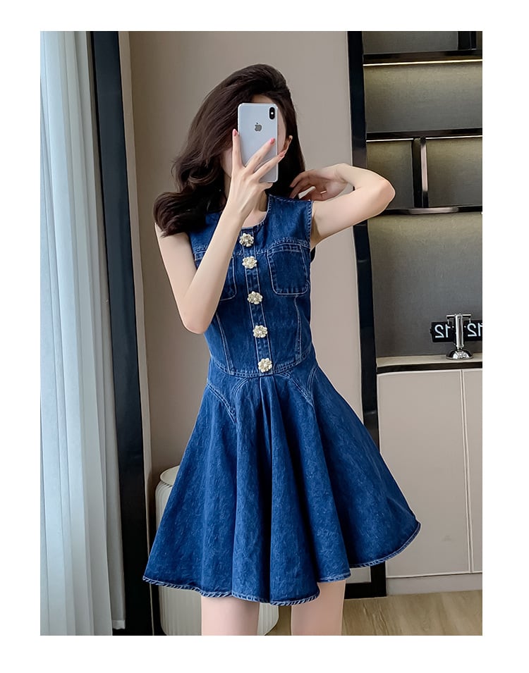 【dress】デニムワンピース　M24566