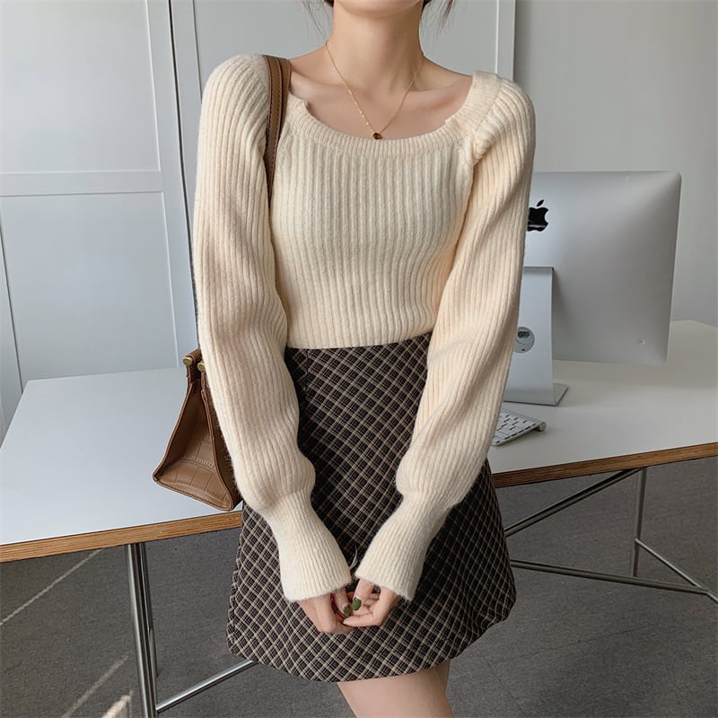 【tops】ニットトップス　M27328