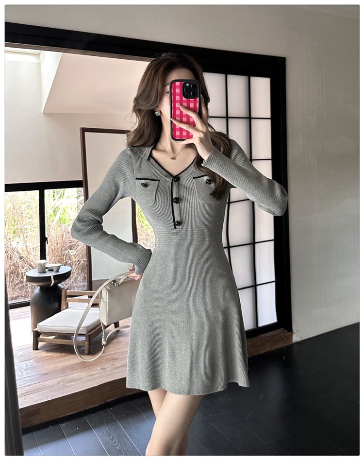 【dress】ニットワンピース　M27452