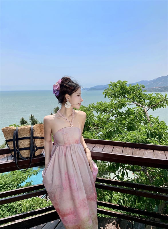 【dress】プリントワンピース　M24863