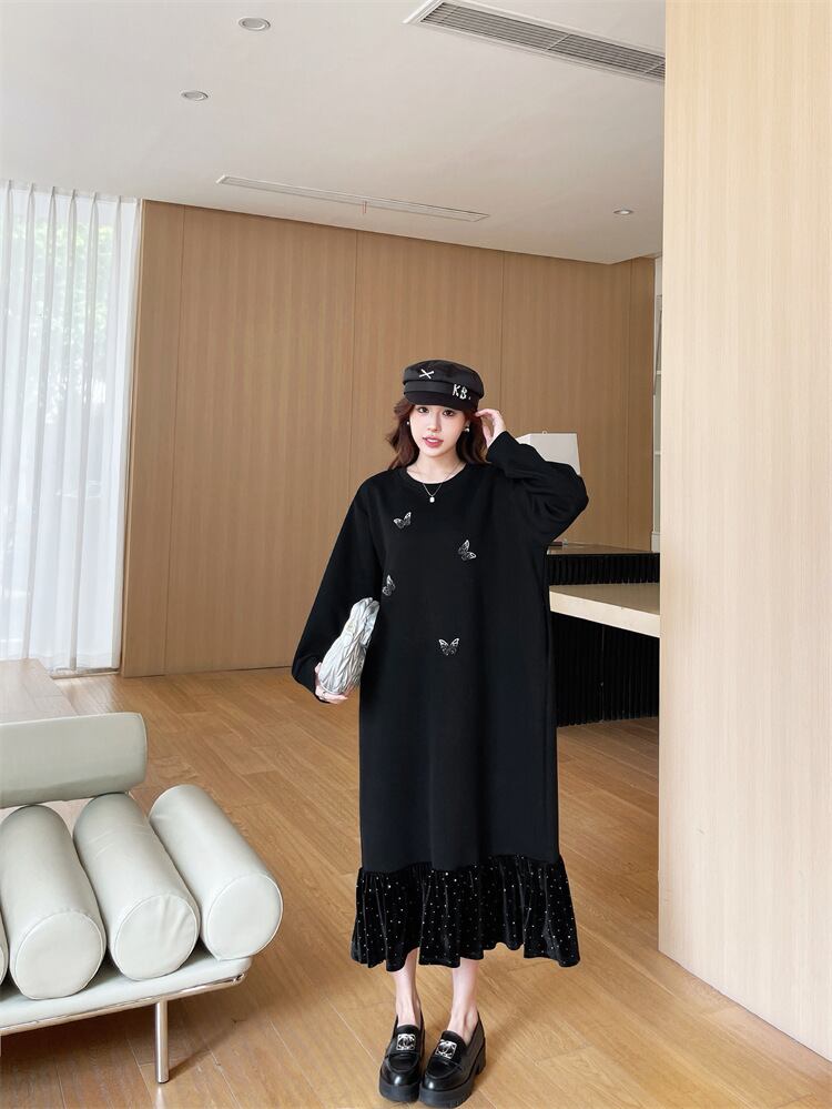 【dress】ビジューカジュアルワンピース　M28937
