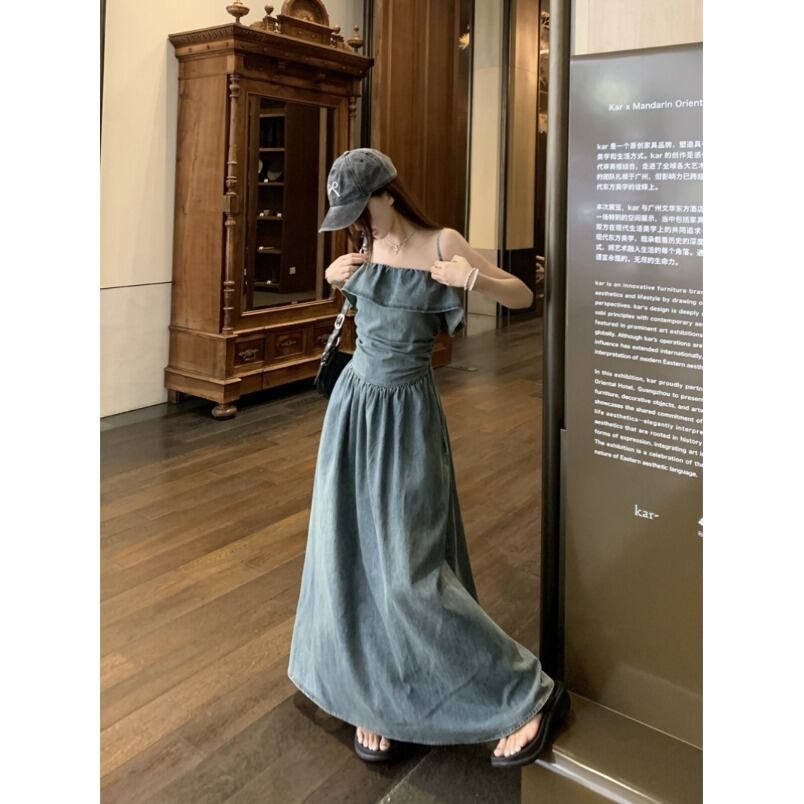 【dress】デニムキャミワンピース　M29988