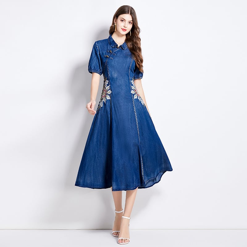 【dress】デニムワンピース　M24577