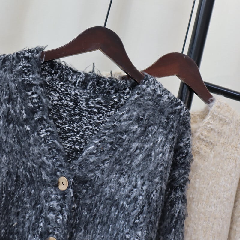 【outer】Vネックニットカーデ　M28588