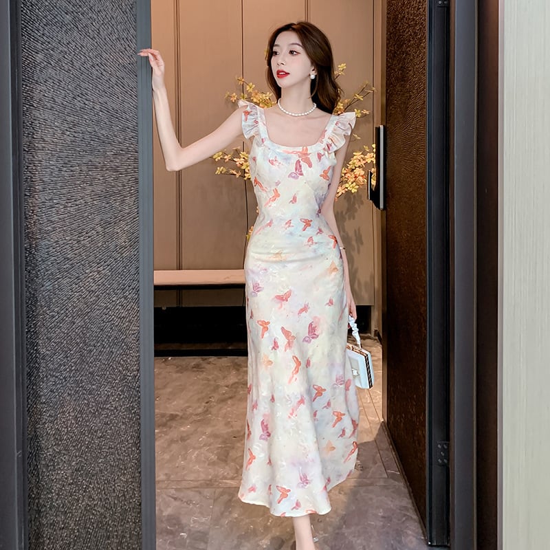 【dress】プリントキャミワンピース　M23963
