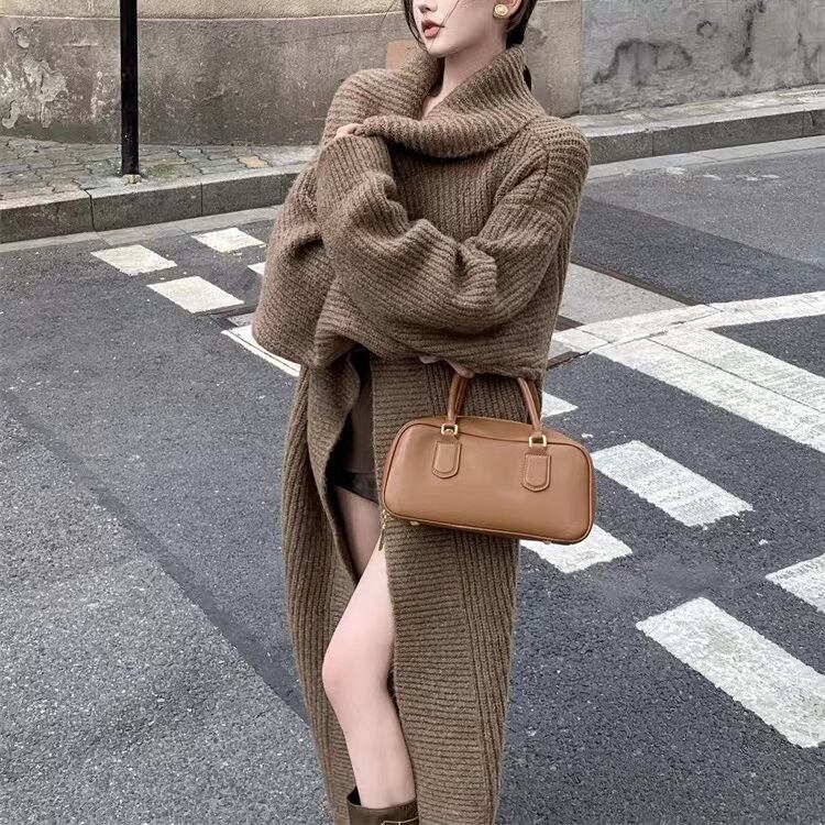 【outer】ロング丈ニットカーデ　M27398