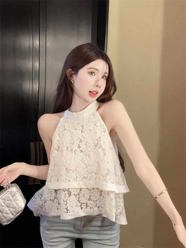 【tops】ノースリーブレーストップス　M24637