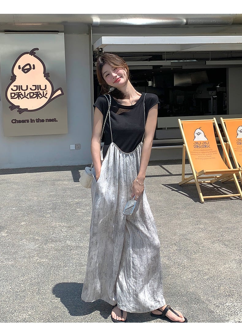 【set】Tシャツ×ワイドパンツセット　M24384