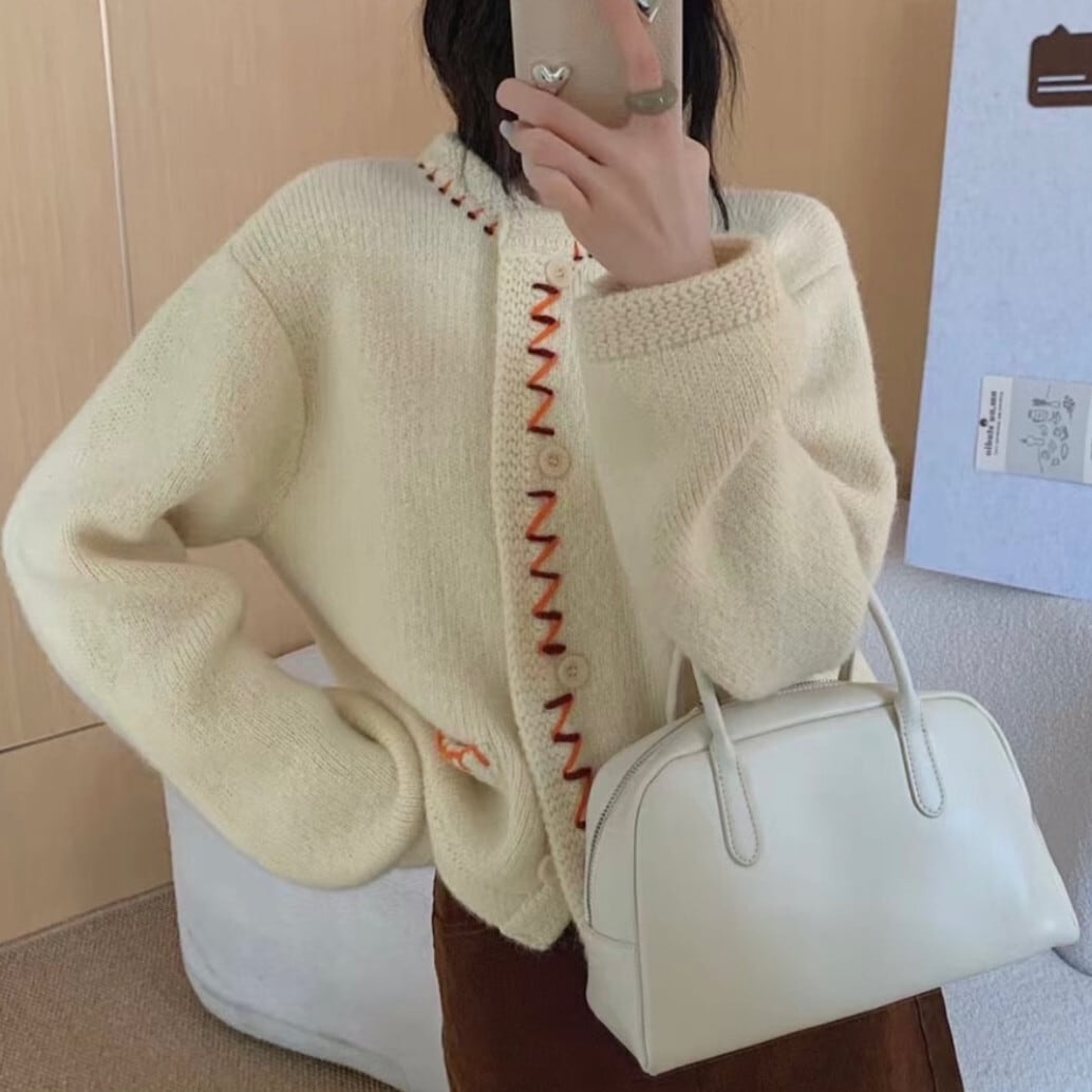 【outer】ニットカーデ　M28073
