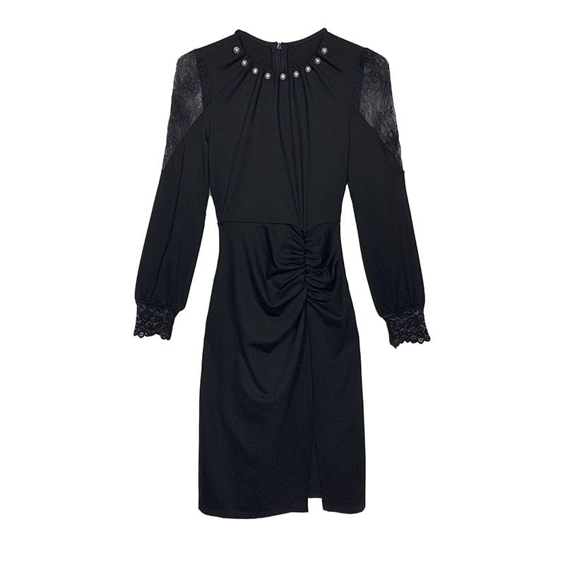 【dress】レースドッキングワンピース　M29352