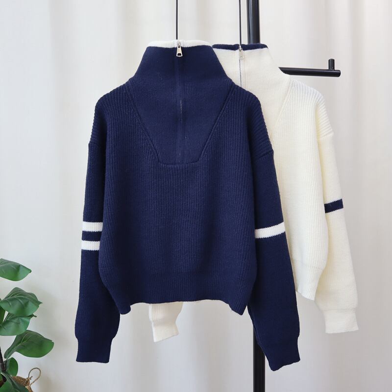 【tops】ファスナーニットセーター　M27887