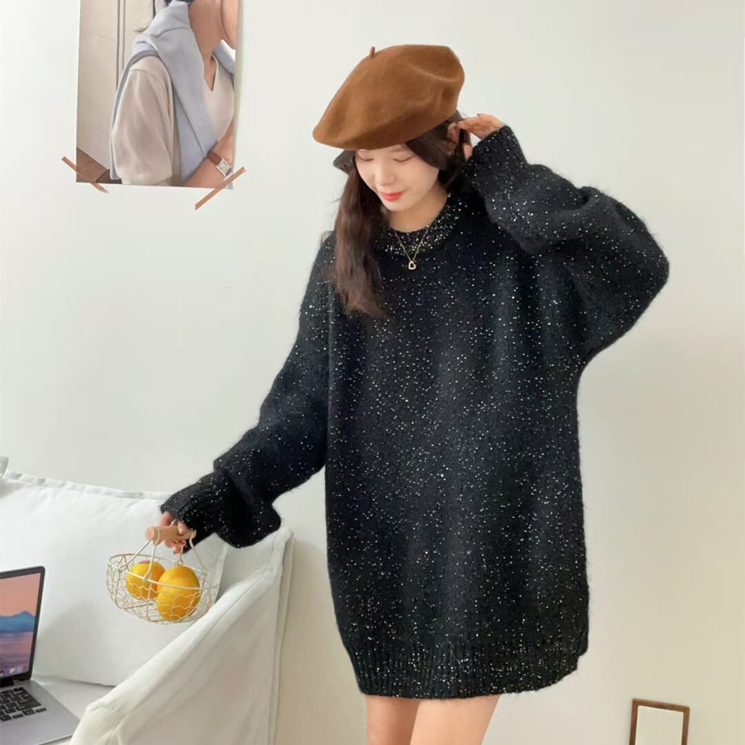 【tops】キラキラニットセーター　M28516