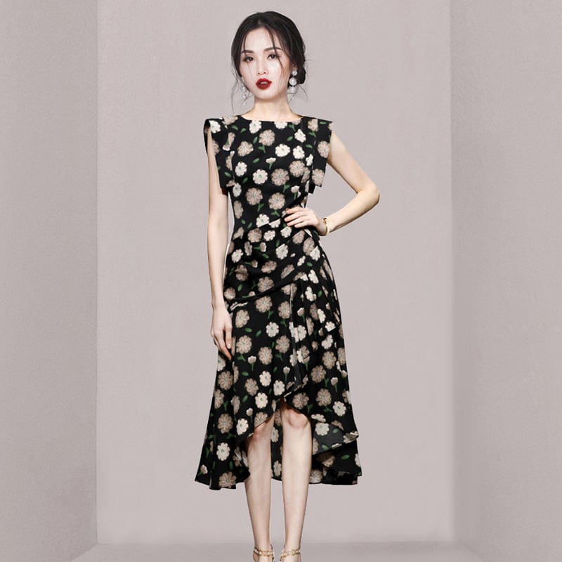 【dress】プリントワンピース　M25218