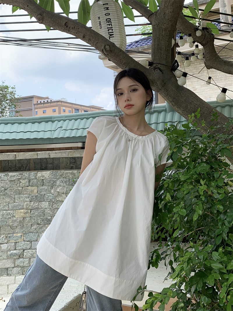【tops】ノースリーブシャツトップス　M25114