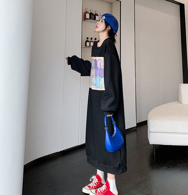 【dress】裹起毛カジュアルワンピース　M18582