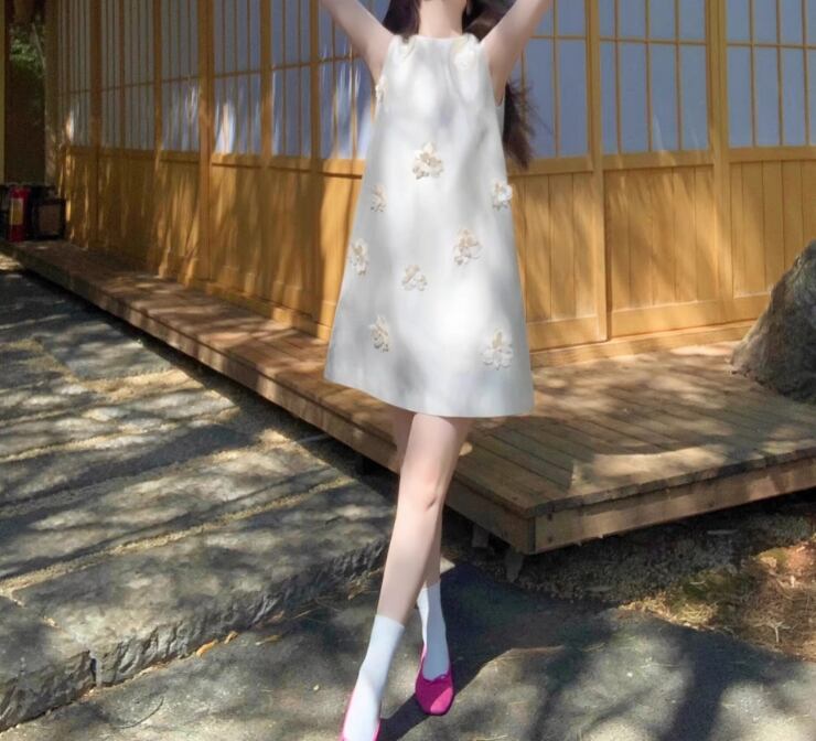 【dress】ノースリーブAラインワンピース G21062
