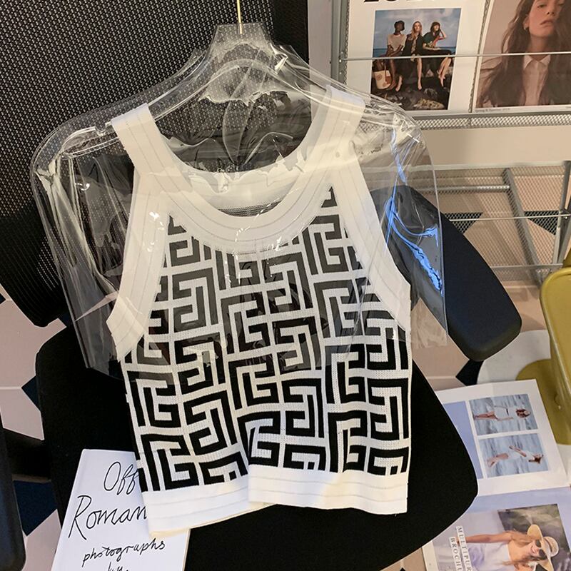 【tops】2色ノースリーブキャミソールF7175