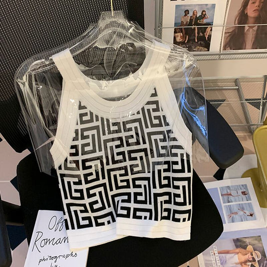 【tops】2色ノースリーブキャミソールF7175