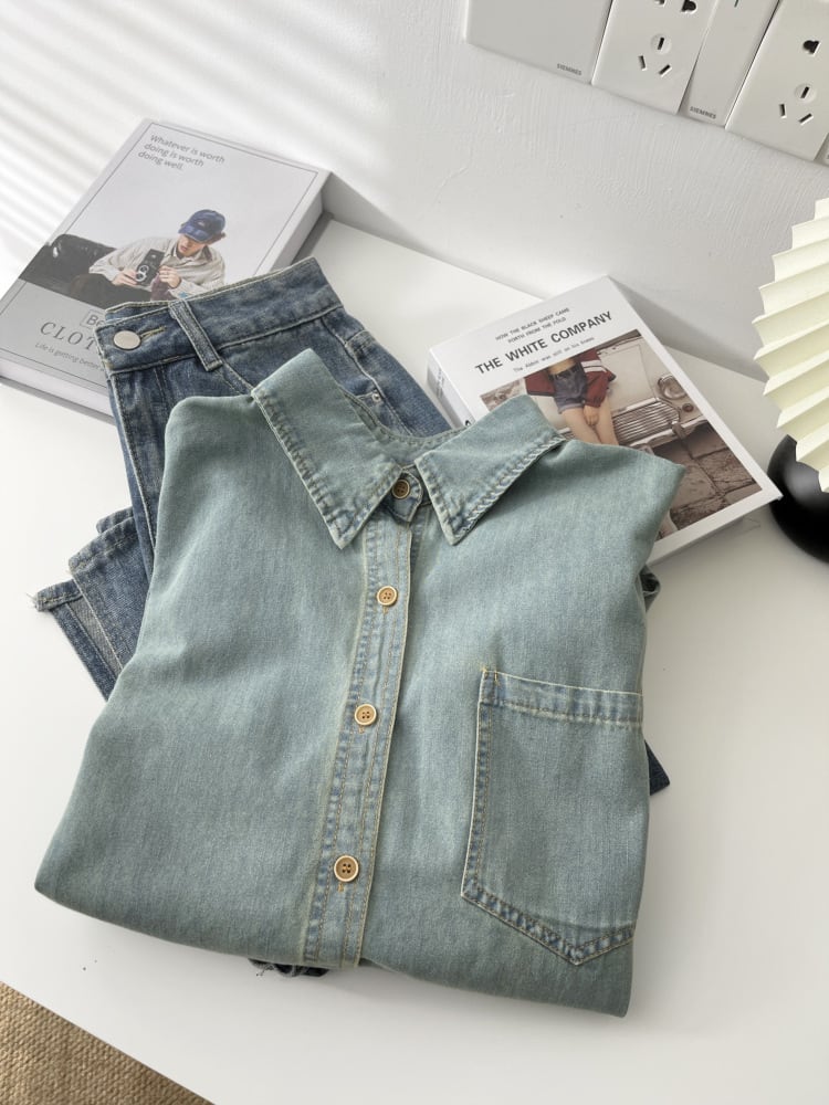 【tops】デニムシャツ　M29930