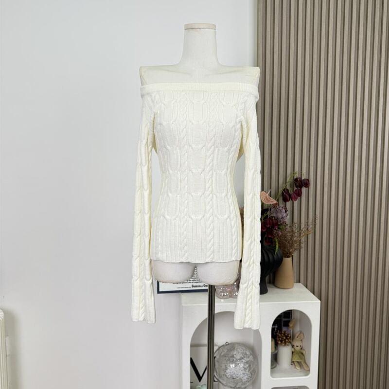 【tops】2wayニットトップス Q7620