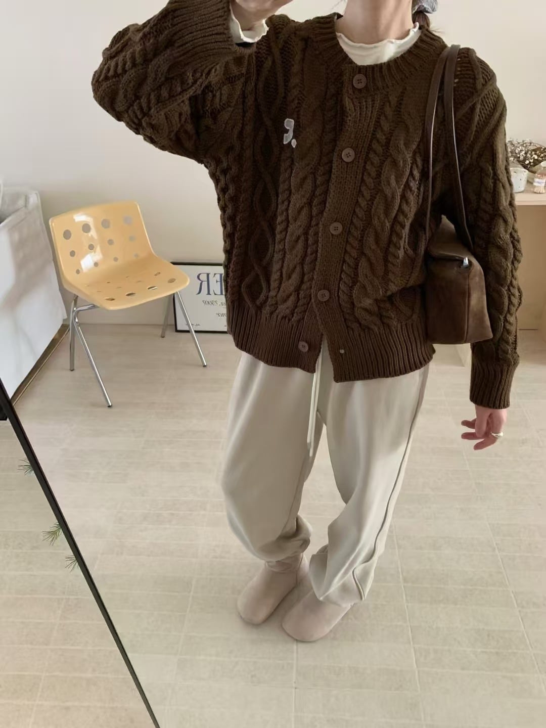 【outer】ニットカーデ　M28823
