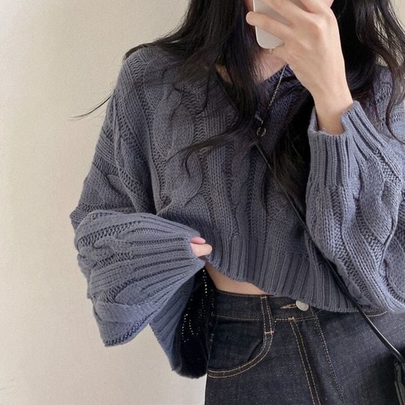 【tops】Vネックニットセーター　M26907