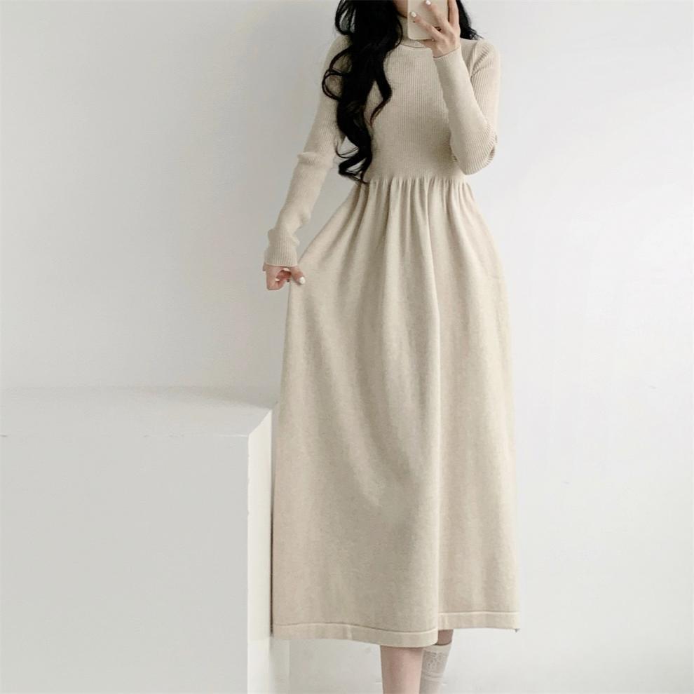 【dress】ハイネックニットワンピース　M28030