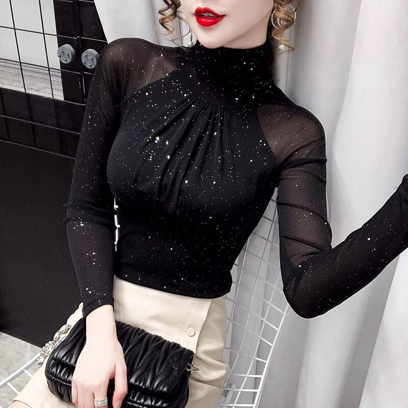 【tops】裹起毛チュールトップス　M28158