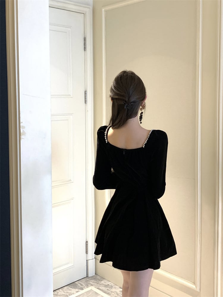 【dress】ビジューデートワンピース　M27806
