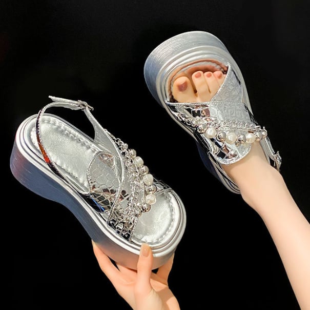 【shoes】チャンキーヒールサンダル　M30230